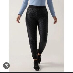 Athleta Apres Ski Down Jogger || Black. Never worn!